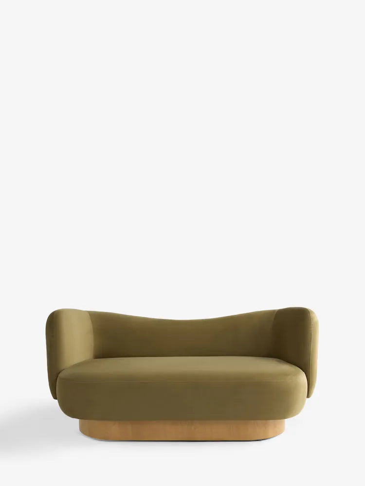Fern Green Velvet Novara 2 Seater Sofa
