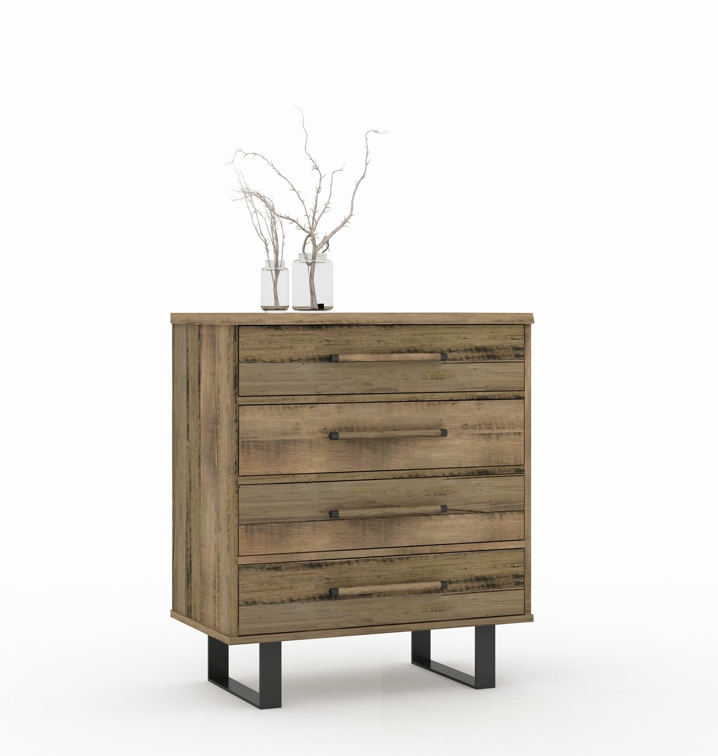 Bindi Tallboy Natural Marri Wood Grain Finish