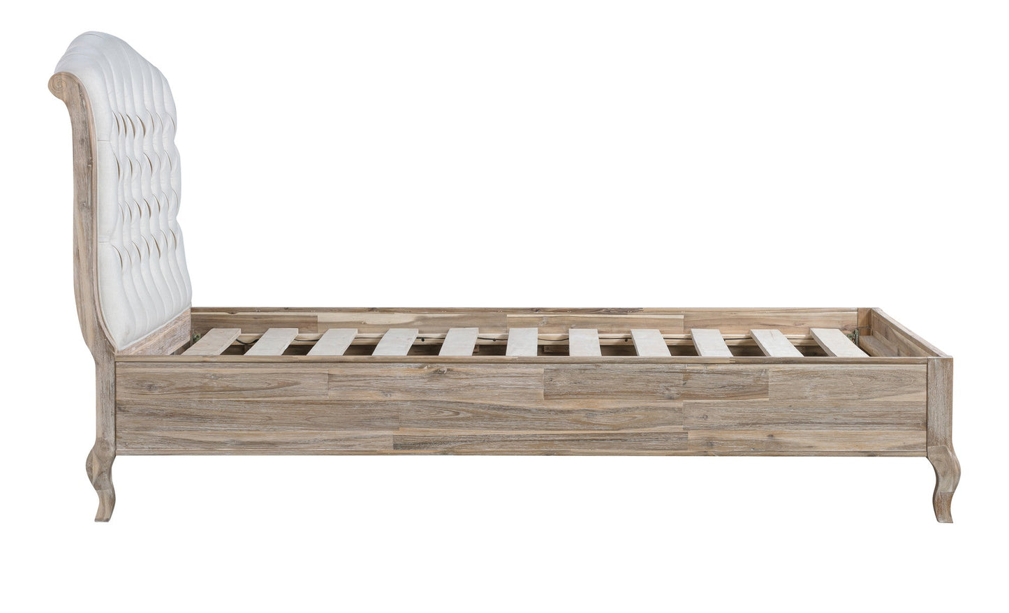 Salcombe Bed Acacia Wood Brushed Weathered Finish