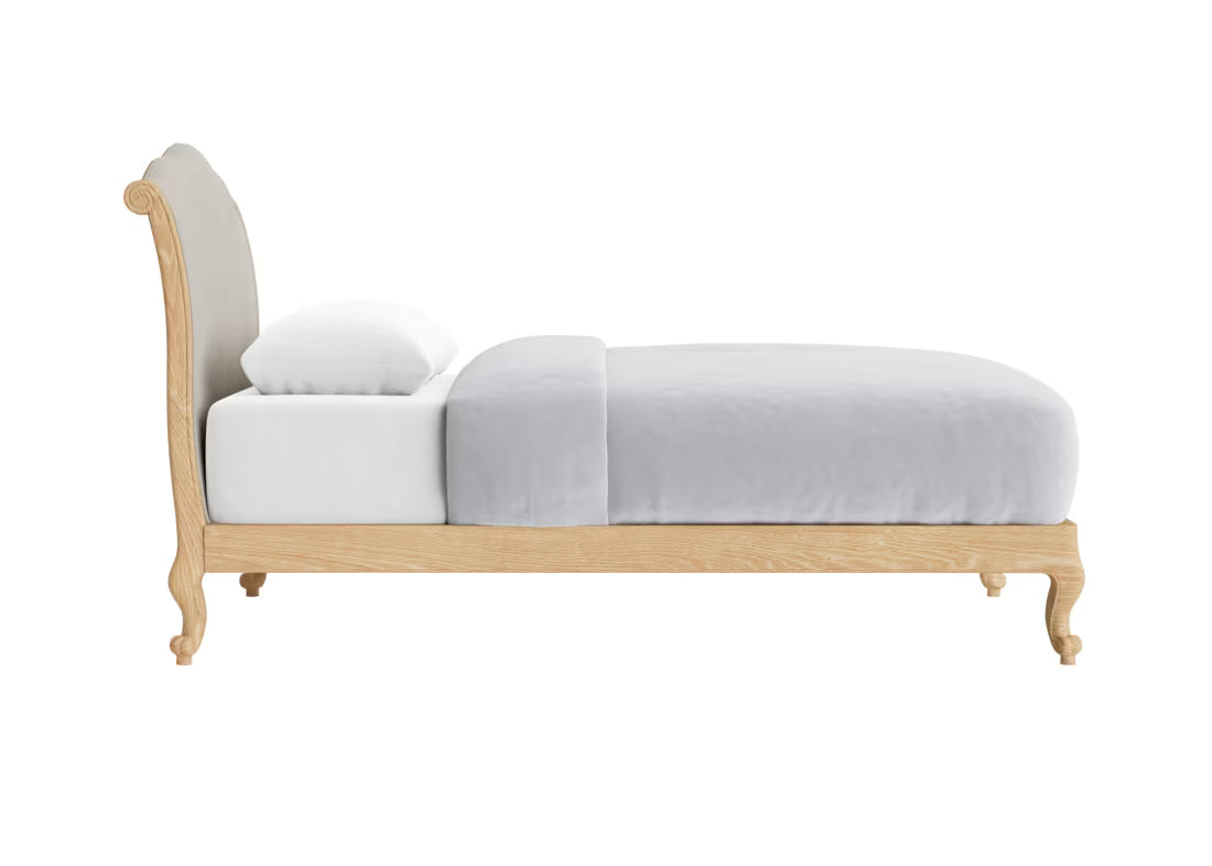 Coco Bed in Natural Cotton Linen