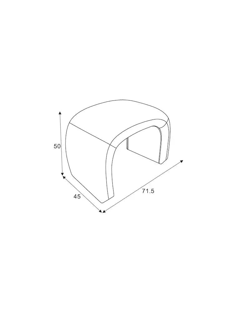 Off White Pax Boucle Beryl Stool