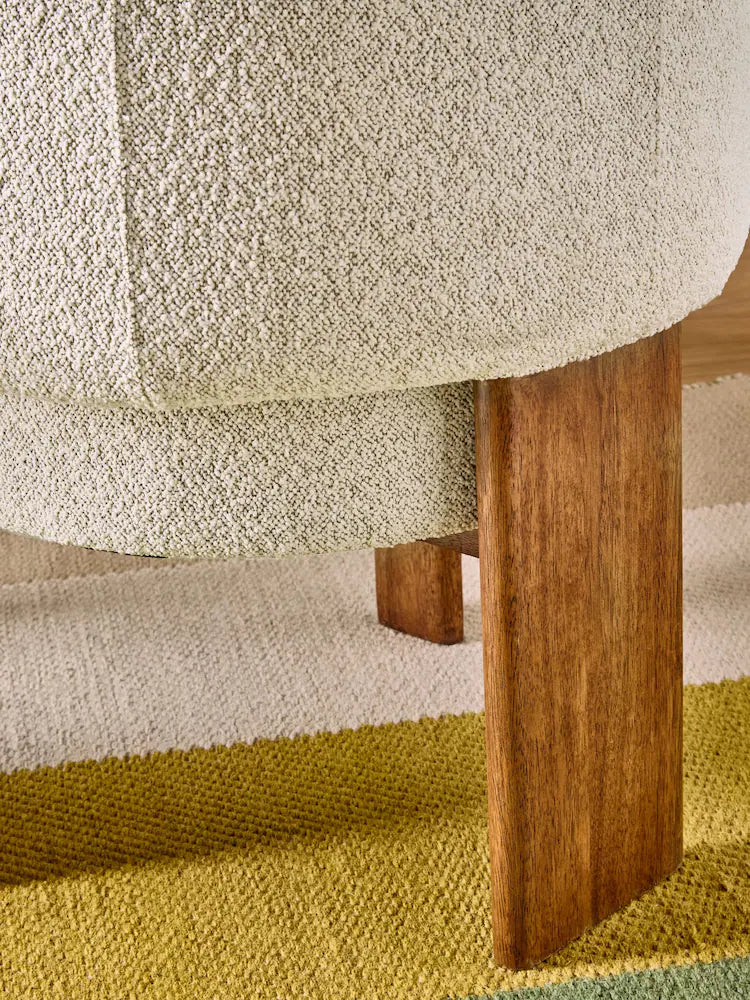 Natural Boucle Calix Dining Chair