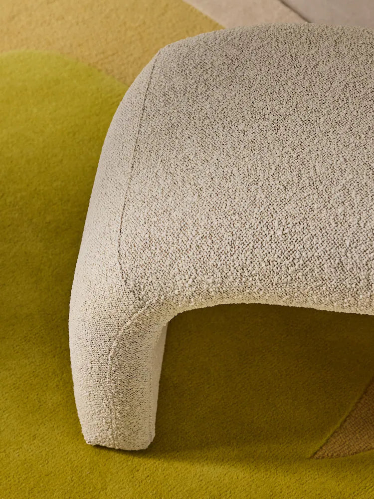 Off White Pax Boucle Beryl Stool