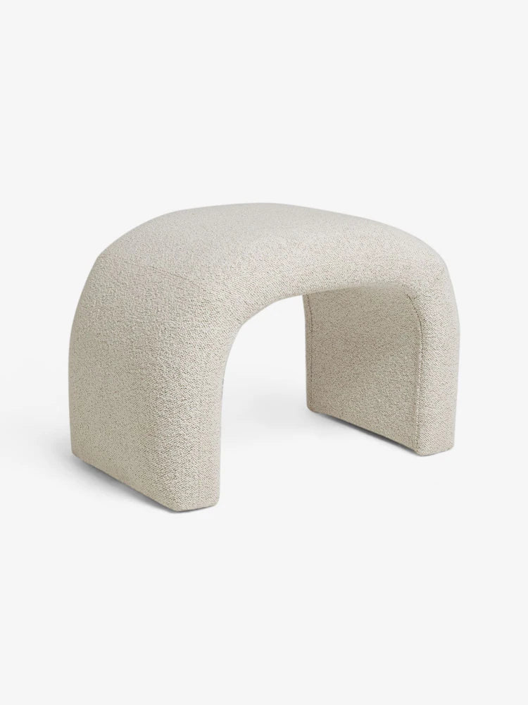 Off White Pax Boucle Beryl Stool