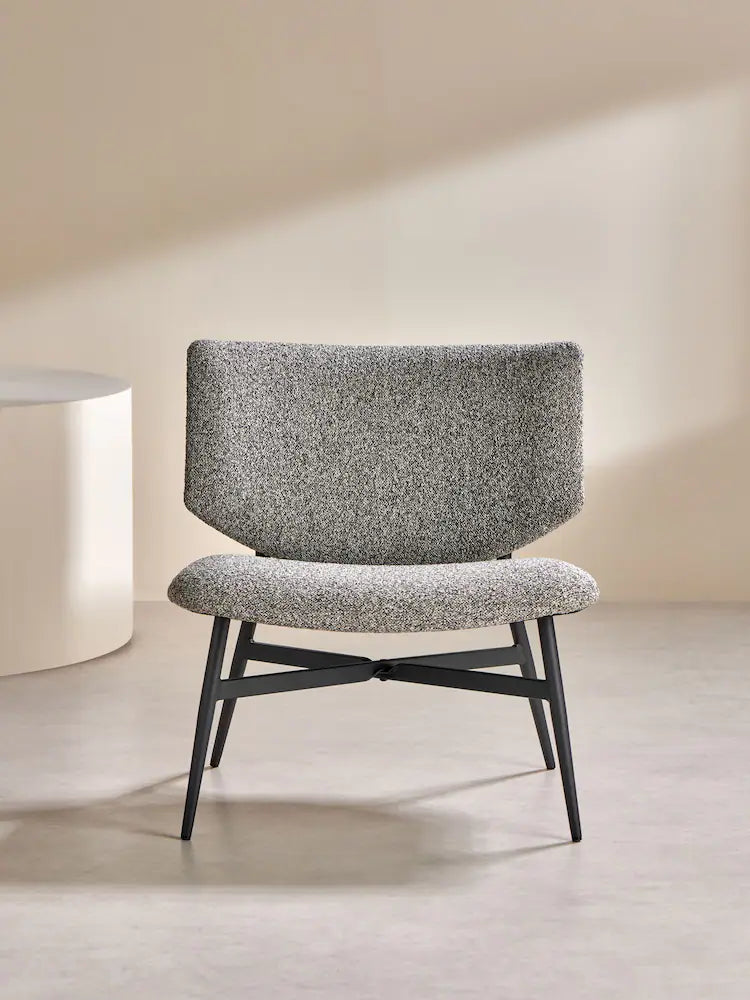 Grey Marl Pax Boucle Kuta Accent Chair