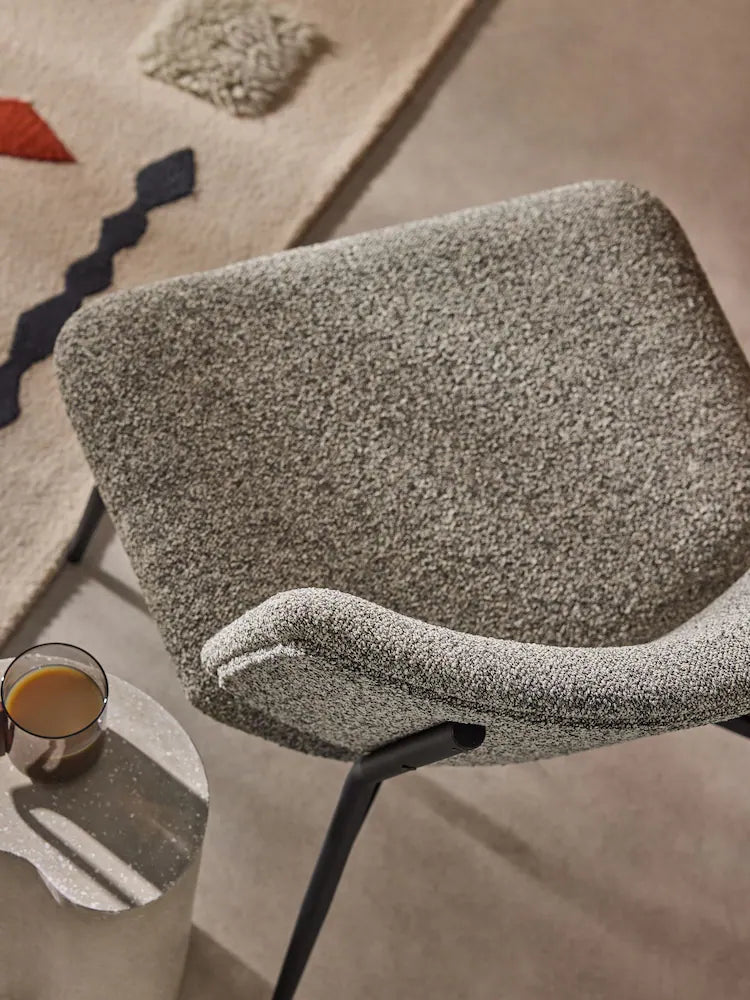 Grey Marl Pax Boucle Kuta Accent Chair