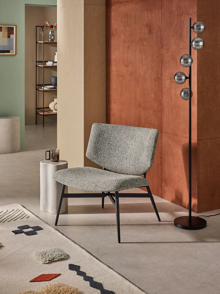 Grey Marl Pax Boucle Kuta Accent Chair
