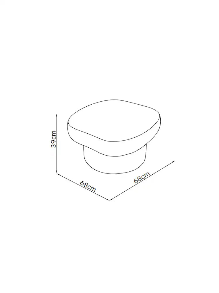 Off White Pax Boucle Novara Storage Footstool