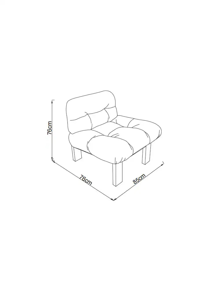 Natural Linen Cotton Linen Blend Fran Accent Chair