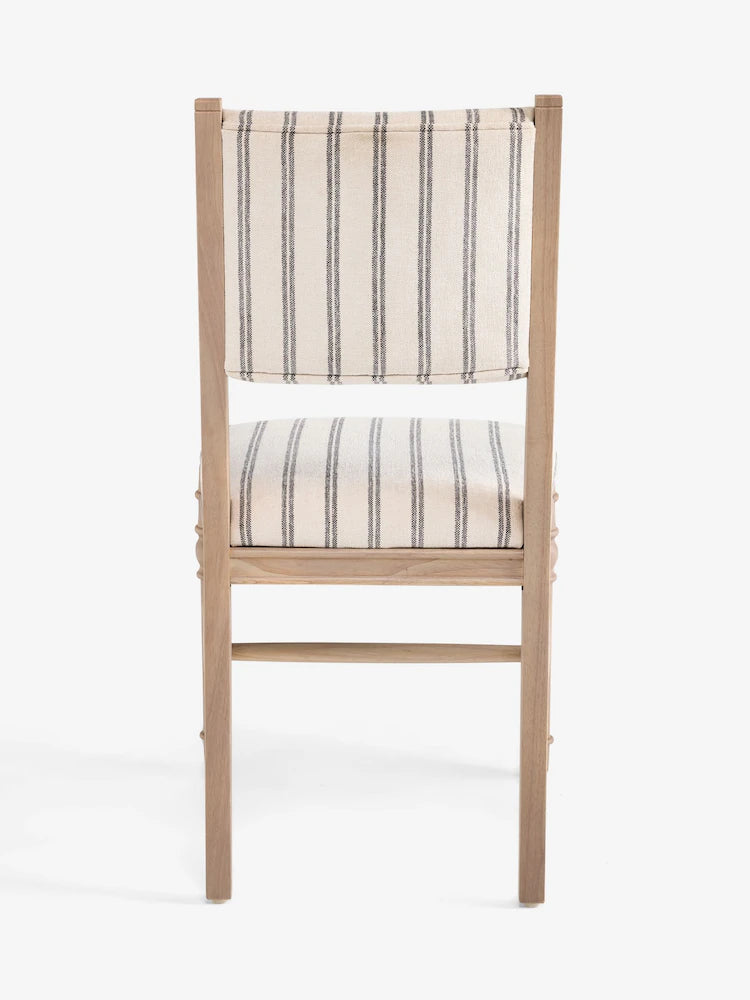 Set of 2 Alston Stripe Swanton Dining Chairs