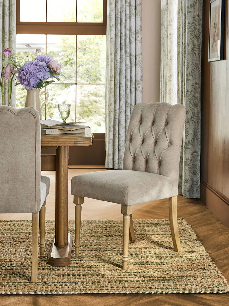 Baron Chenille Hazlenut Ropsley Set of 2 Dining Chair