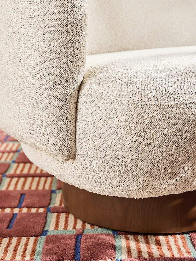 Off White Pax Boucle Novara 2 Seater Sofa