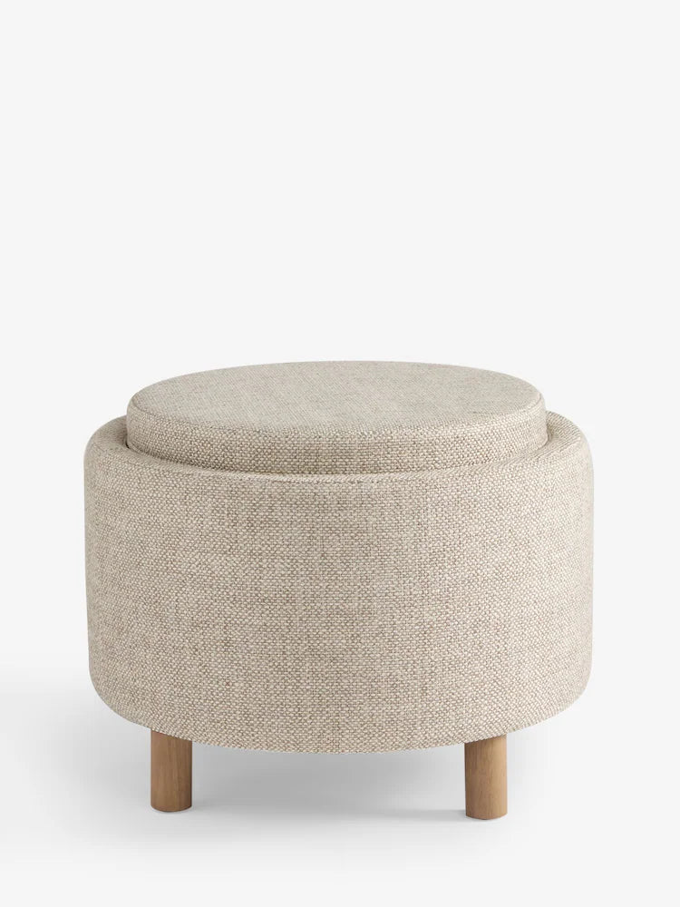 Chunky Weave Mid Natural Ashton Upholstered Storage