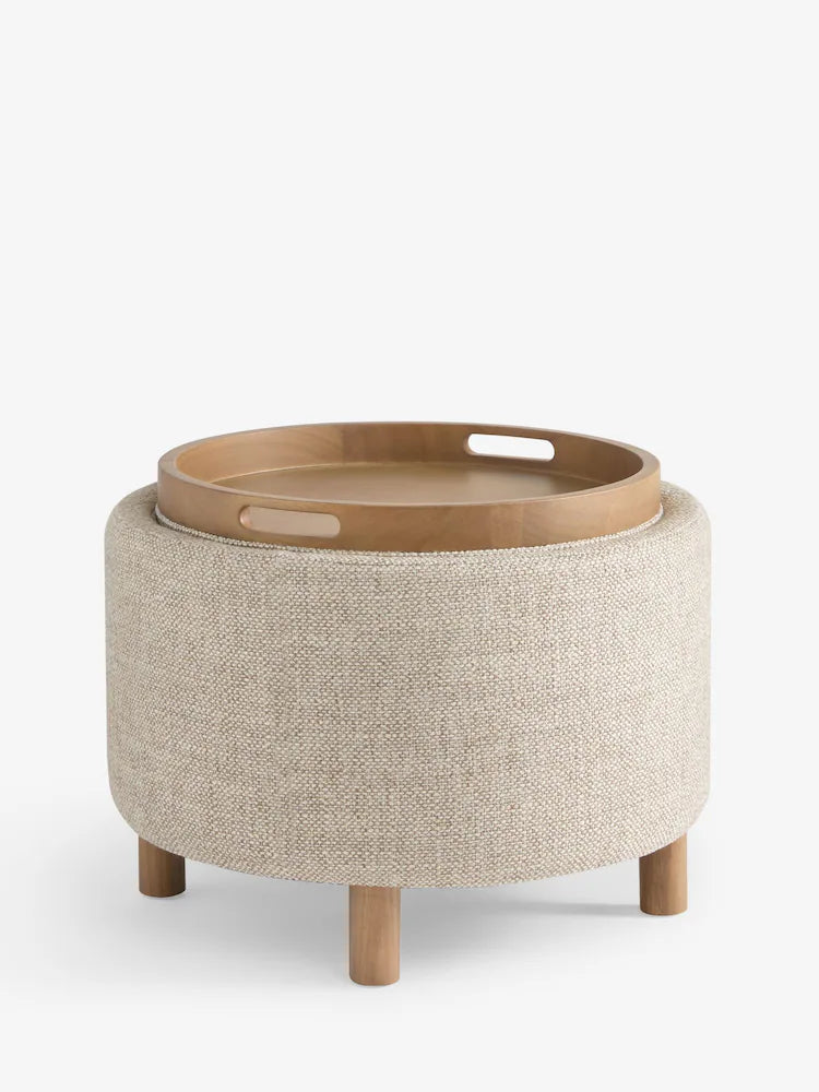 Chunky Weave Mid Natural Ashton Upholstered Storage