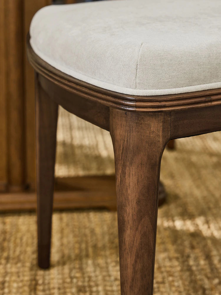 Hundon Chenille Natural Barcombe Set of 2 Dining Chairs
