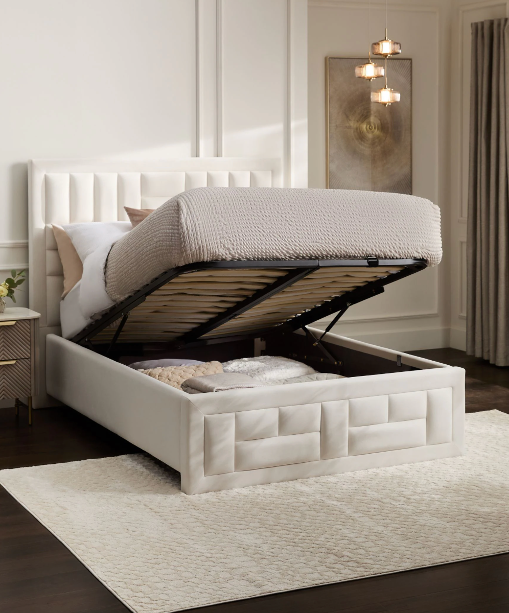 Ruby Upholstered Bed With Storage