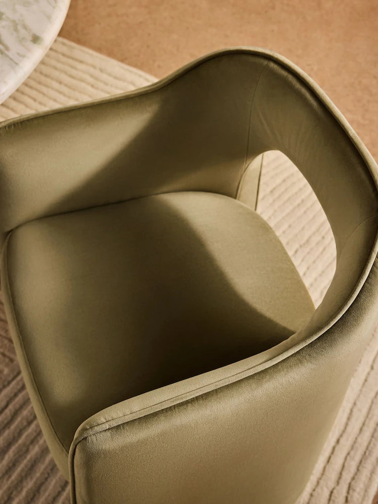 Fern Green Velvet Sariah Dining Chair