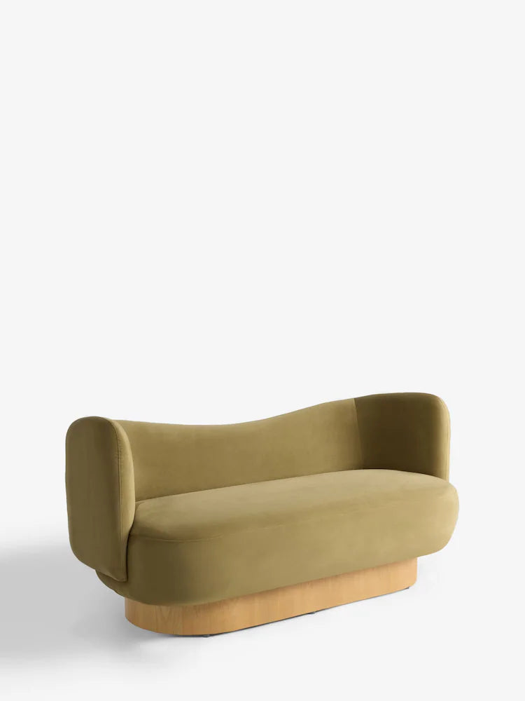 Fern Green Velvet Novara 2 Seater Sofa