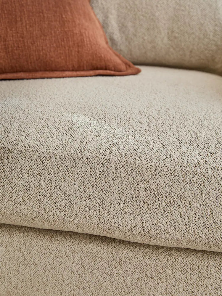 Casual Boucle Light Natural Ellison Snuggle Chair