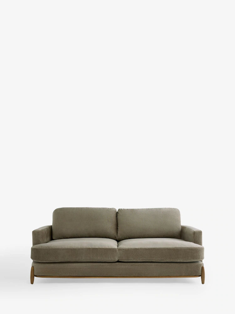 Fine Chenille Sage Green Ellison 3 Seater Sofa