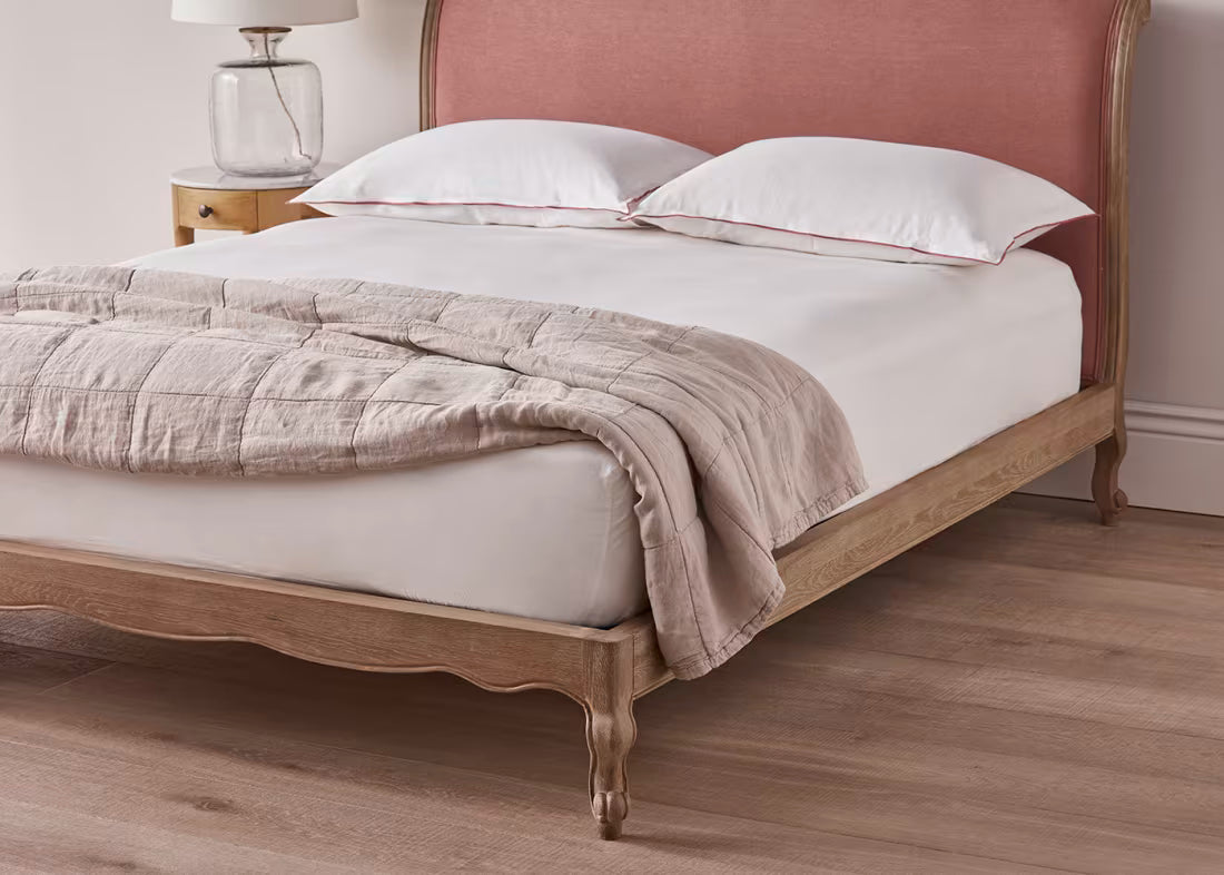 Coco Bed in Natural Cotton Linen