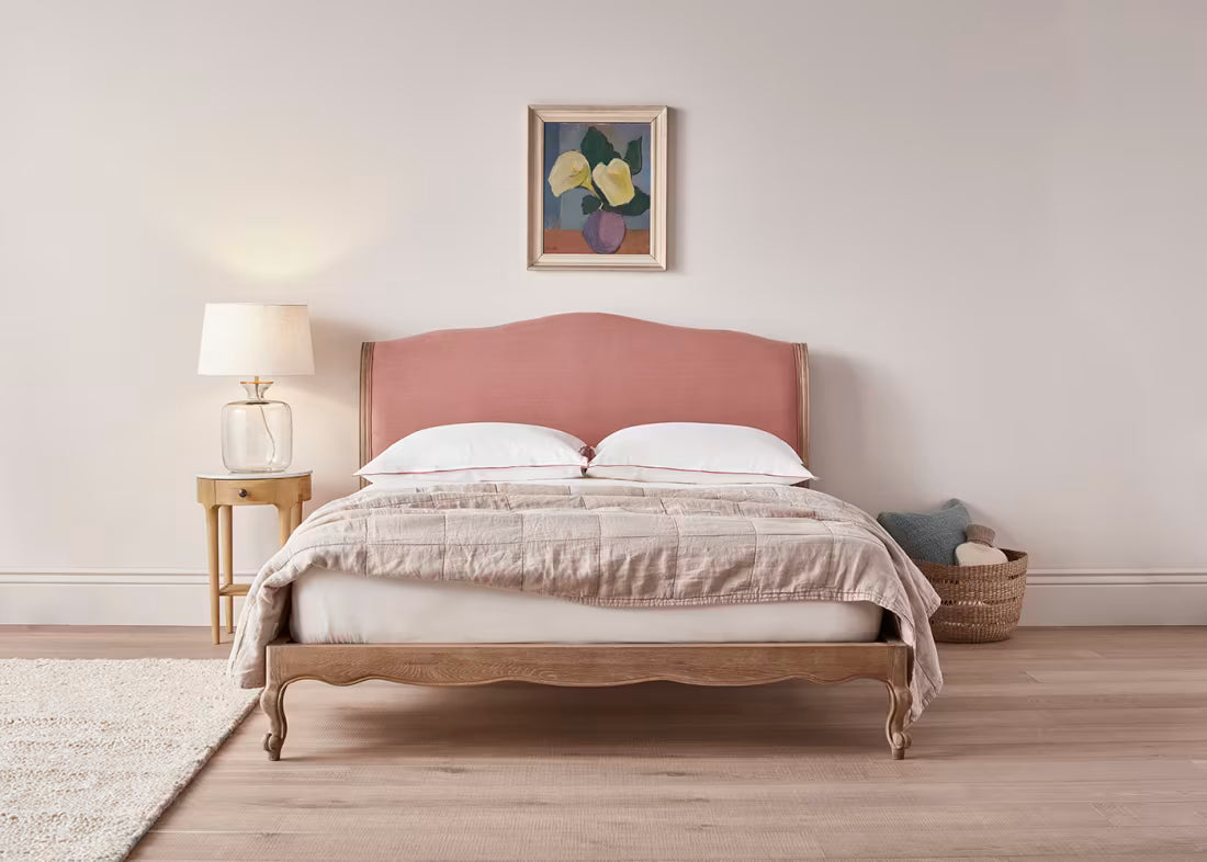 Coco Bed in Natural Cotton Linen