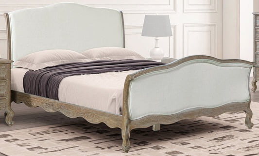 ANNECY Bed Oak Wood Brushed Weathered Finish